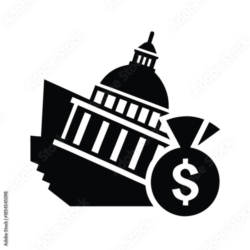 National Debt Finance Icon