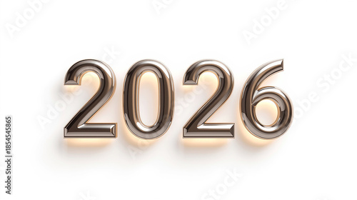 Luxury Metallic Bronze 2026 Date