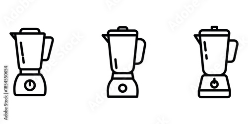 blender outline or line icon design bundle.