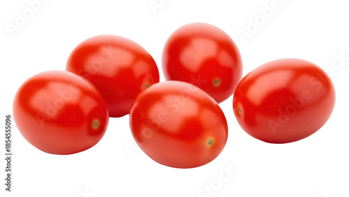 Photos Fresh red cherry tomatoes isolated PNG, vibrant and juicy vegetables for healthy