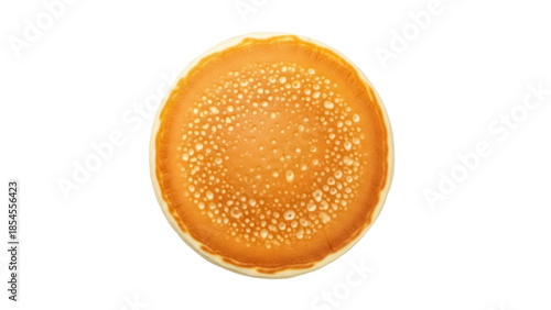 Photos Golden brown pancake isolated PNG on transparent background, breakfast food for
