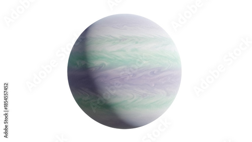Bild auf Leinwand Striped gas giant planet PNG isolated on transparent background, celestial body