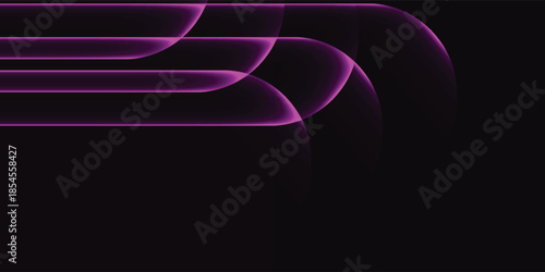 Abstract purple glowing lines on a dark background creating a futuristic and dynamic visual effect.