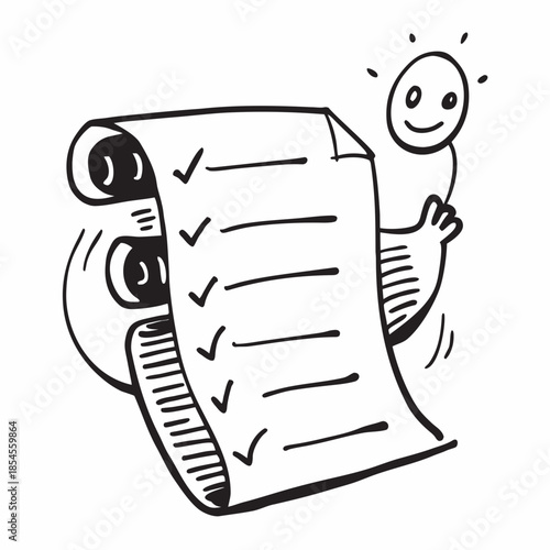 Checklist with all tasks completed Vector