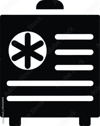 dehydrator silhouette vector illustration on transparent background