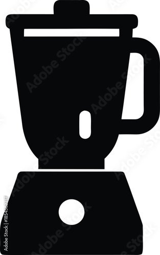 food processor silhouette vector illustration on transparent background