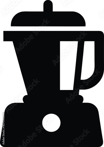 food processor silhouette vector illustration on transparent background