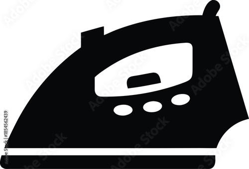 iron silhouette vector illustration on transparent background