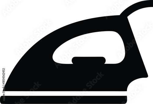 iron silhouette vector illustration on transparent background