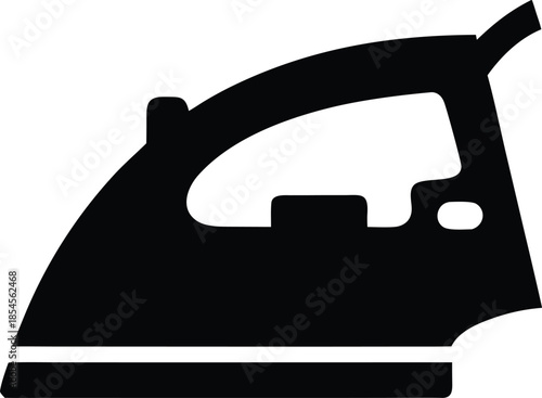 iron silhouette vector illustration on transparent background