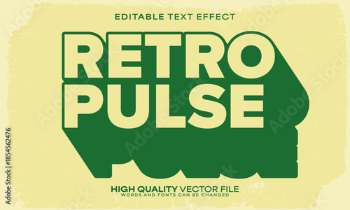 Retro classic text effect, editable text effect and vintage 3d font style bold shadow oldschool poster design