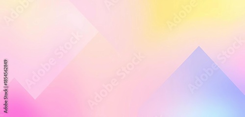 Pastel geometric shapes on abstract gradient background Minimalist vector poster template, pattern design, design