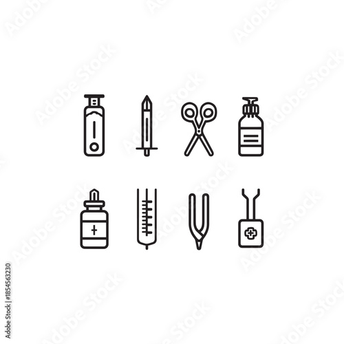 Swab Kit Line Art Easy Sample Process