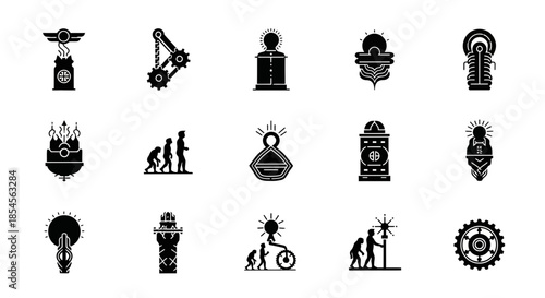 Steampunk and Evolution Icons