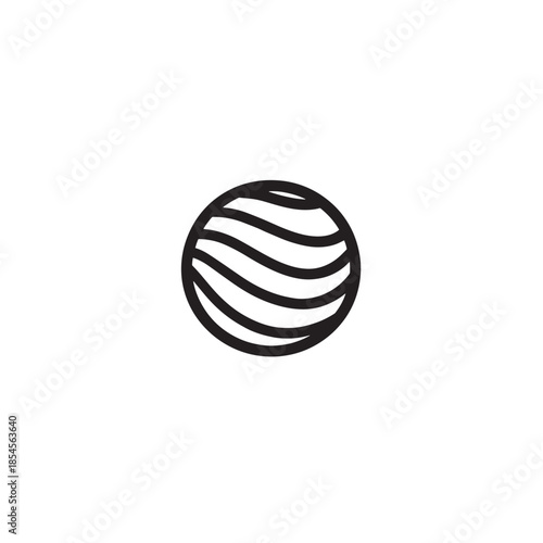 Stress Ball line art relaxing illustration