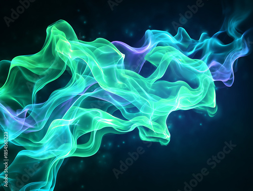 Neon Smoke Swirl