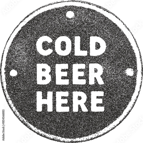 Beer vintage y2k stipple art, brew halftone stipple brutalist retro vector png with transparent background, lager 2000s aesthetic photocopy effect tattoo