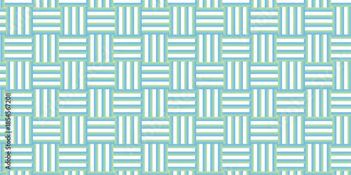Seamless pattern with square fabric geometric pattern. Abstract ornament maze design. Futuristic minimal textile background. Modern design vector pattern.