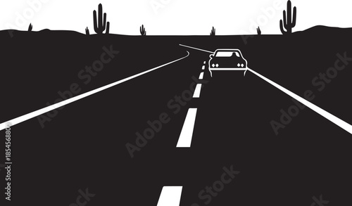 Desert highway journey