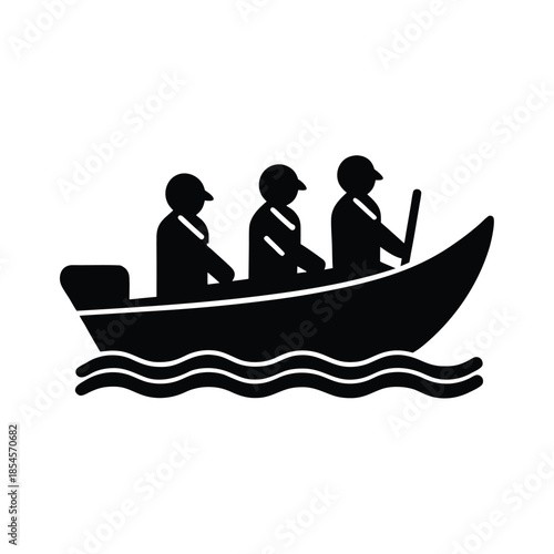 River Boat People Icon