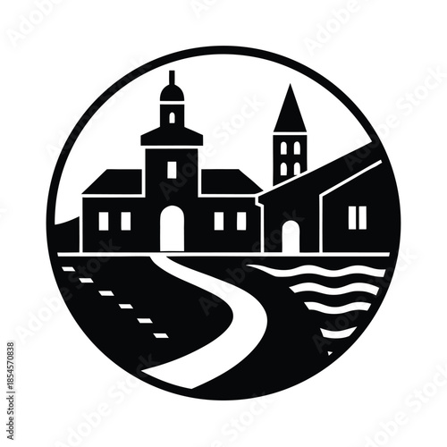 Riverfront Street Icon Design