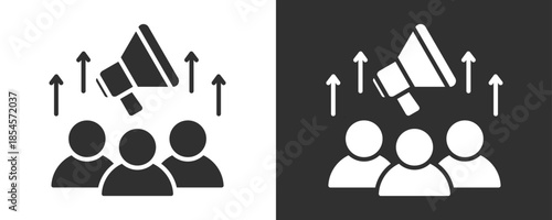 Marketing Icon Set Vector Collection Isolated In Black And White