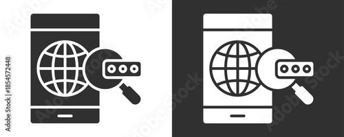 Seo Icon Set Vector Collection Isolated In Black And White