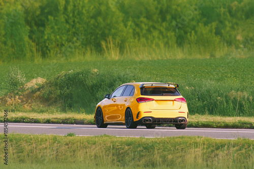 Obraz na płótnie Modern automotive design compact hatchback model