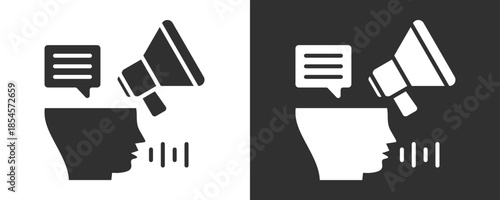 Marketing Icon Set Vector Collection Isolated In Black And White