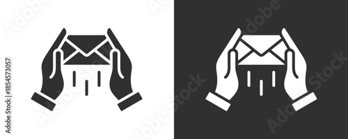 Mail Icon Set Vector Collection Isolated In Black And White