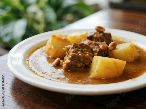 Massaman Curry A mild, fragrant curry typically made with meat, potatoes, and peanuts