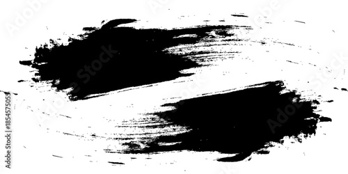 Abstract black ink splatter grunge texture design element background pattern frame border