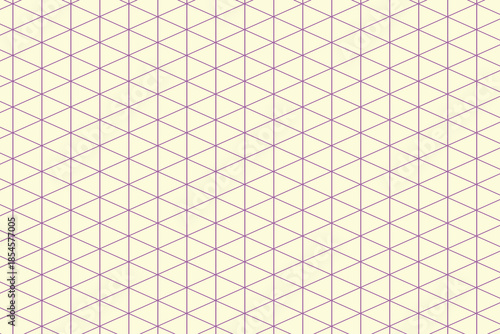 Grid paper. Isometric color grid on white background. Abstract lined transparent illustration. Geometric pattern for school, copybooks, notebooks, diary, notes, banners, print, books.