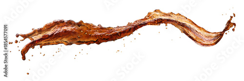 Cola splash isolated 
