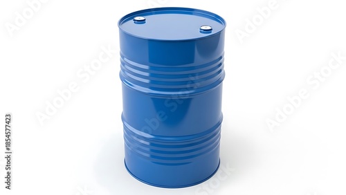 Blue metal drum illustration