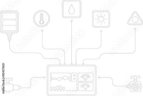 Smart Home Automation Control Panel System architectural drawings CAD