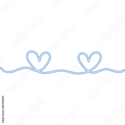 Continuous Line Heart Neon