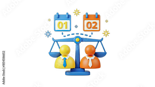 Wallpaper Mural Calendar Balance: Time Management and Decision Making Torontodigital.ca