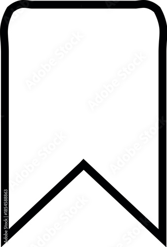 Bookmark Icon Design for Save Content, Favorite Marker, Reading List Symbol, Web Browser Feature, Mobile App Interface, UI UX Element, Digital Navigation Tool for Website, Application, and Platform