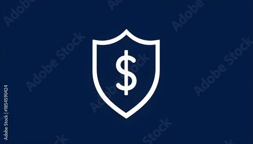 Economic tariffs symbol and government taxation or punative tariff trade policy or duties imposed on imports and exports by a government on imported or exported goods as Protectionism icon isolated on