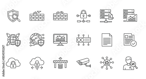 Illustrations of various cybersecurity concepts and tools