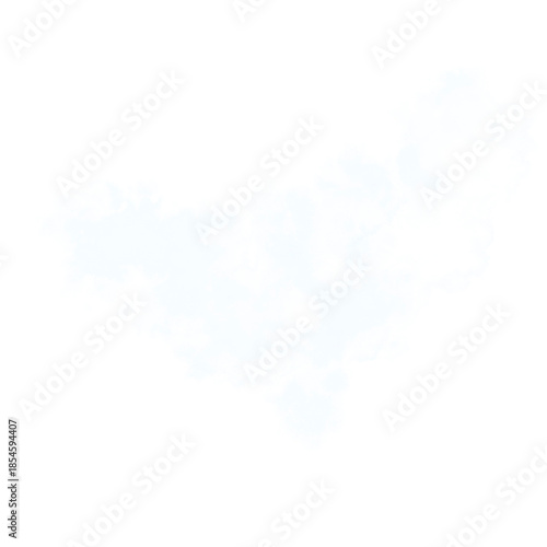 Wide Spread White Smoke Shape Isolated Asset