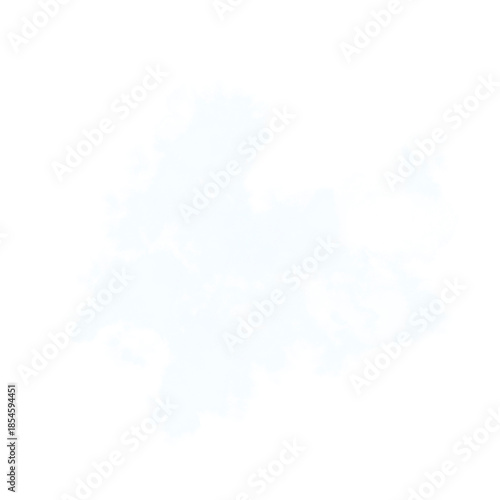 Soft Hazy Steam Patch Isolated Overlay