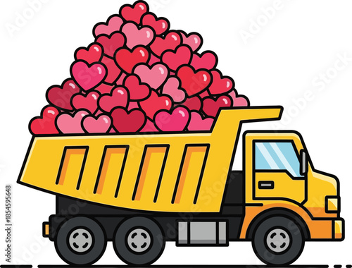 truck with a bunch of yellow flowers