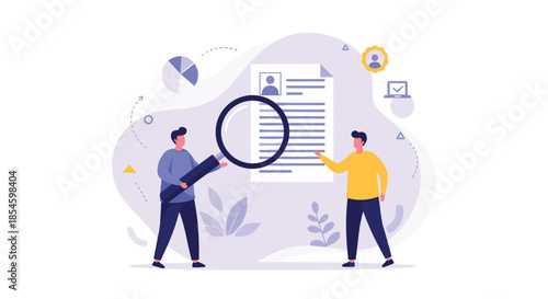 Professional recruiters meticulously review resumes and job applications, searching for the perfect candidate to fill open positions with precision and expertise.