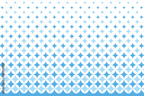 ブルーのキラキラマークのハーフトーン風背景イラスト