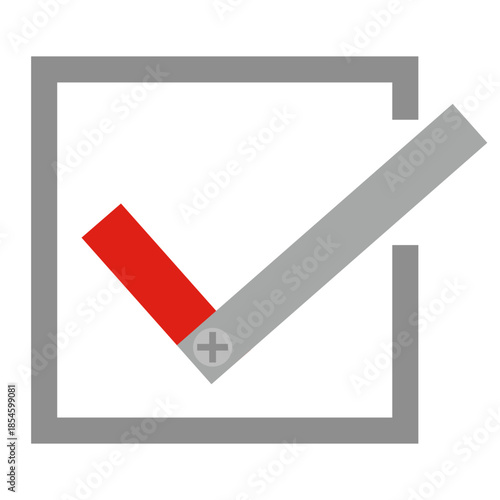 工業的なデザインのレ点マーク