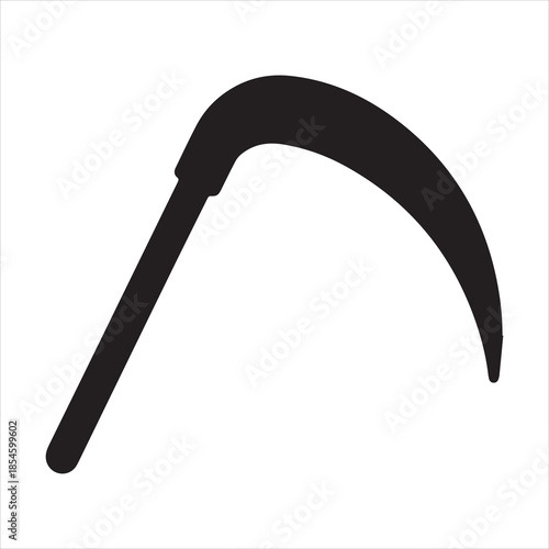 Sickle Curved Blade Icon Vector Illustration