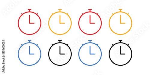 watch, clock timer vector icon