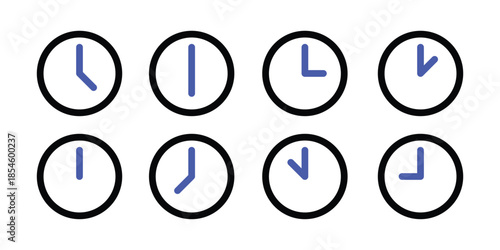 watch, clock timer vector icon